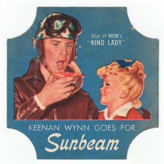 Sunbeam - Movie Stars - Bread End Label - Little Miss Sunshine - Keenan Wynn