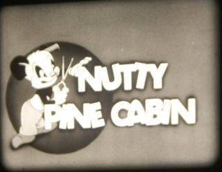 16mm Film - Andy Panda - " Nutty Pine Cabin " - 1942 Walter Lantz Cartoon