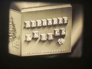 16 Mm B & W Sound 823 Castle Films Alphabet Antics 1951