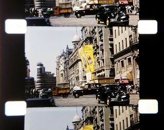 16mm Home Movie 1955 London,  England / Paris,  France & Madrid Spain