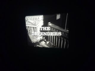 16mm Hour Tv Show - The Defenders In " The Accident " B/w 1961 Seas 1 Ep 8 Orig