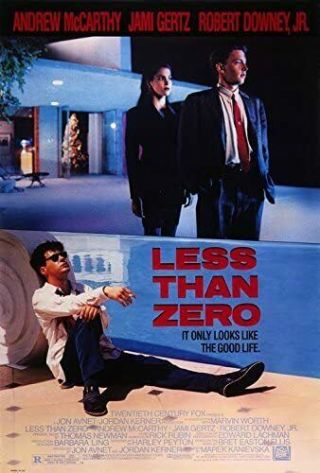 16mm Feature " Less Than Zero " (1987) Lpp Flat Print