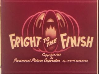16mm Film Cartoon: Popeye - " Fright To The Finish " | Color & Sound