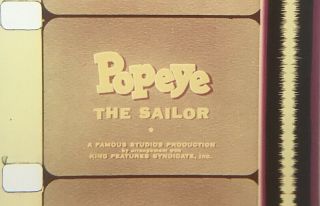 16mm Film Cartoon: Popeye - " Wigwam Whoopee " | Color & Sound
