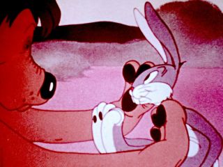 16mm animated cartoon HOLD THE LION,  PLEASE - early Bugs Bunny 5