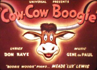 16mm Animated Cow Cow Boogie Walter Lantz Swing Sympony - I.  B.  Blue Track