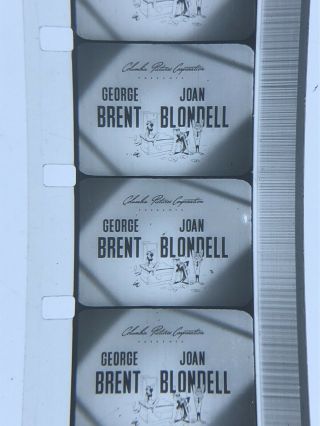 16mm Sound B/w Feature Corpse Came Cod George Brent Vg Orig 1947