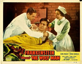 16mm Feature - Horror - Frankenstein Meets The Wolfman - 1943 - Lon Chaney Jr.