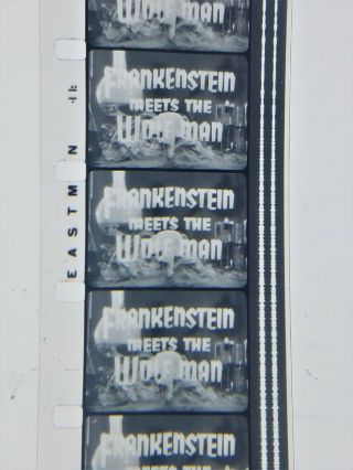 16mm Feature - HORROR - FRANKENSTEIN MEETS THE WOLFMAN - 1943 - LON CHANEY JR. 2