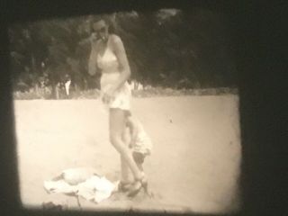 16mm Home Movie 1944 World War 2 Era St.  Augustine Fort 100’ Swimsuit Mom