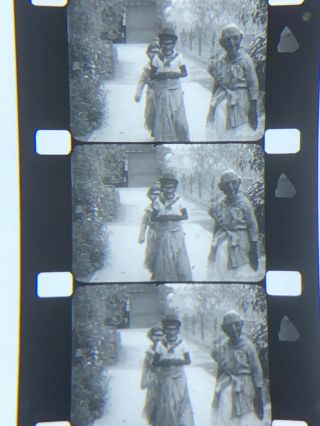 16mm Silent B/w Home Movie Trip To Islands,  Kid Magician,  Costumes,  Cars 400” 1925