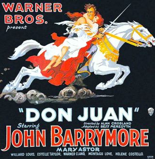 16mm Action - Adv Classic Don Juan John Barrymore Swashbuckler Classic Vitaphone
