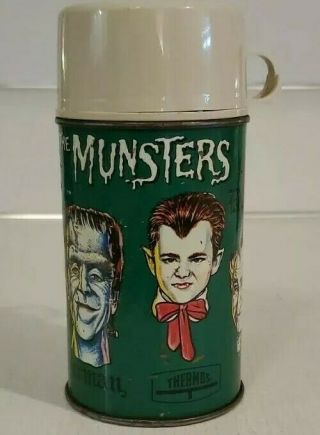 Vintage 1965 The Munsters 8 Oz.  Thermos With Cup And Stopper