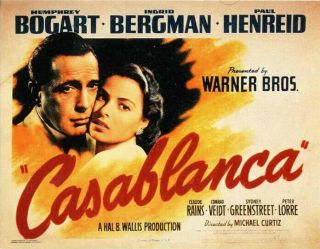 16mm Trailer " Casablanca " (1942) Stunning Black & White