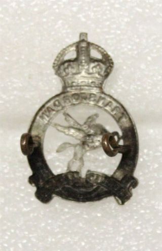 British Colonial Army Badge: Trans Jordan Frontier Force - white metal 2