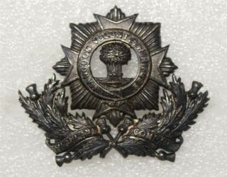 British Colonial Army Badge: Rangoon Volunteer Rifles,  Highland Company