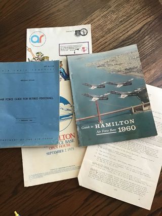 1960 Guide To Hamilton Air Force Base,  1966 Retirement Guide,  1975 Open House