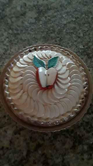 Sanor Ceramics Apple Pie Plate.  12 Inch.