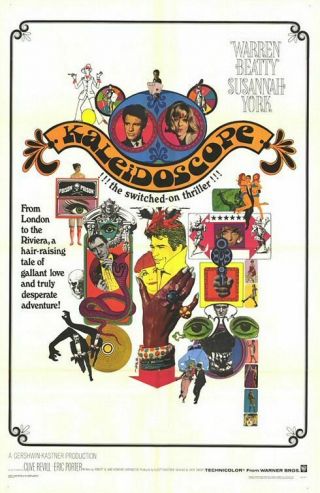 Kaleidoscope (1966) - - Ib Tech 16mm Feature Film - - Warren Beatty,  Susannah York
