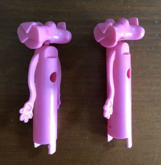 2 1970s Post Cereal Pink Panther Magnifying Glass Toy Prizes - Missing Magnifiers