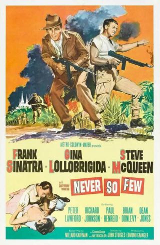 Never So Few (1959) - - 16mm Feature Film - - Frank Sinatra - Gina Lollobrigida