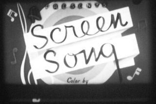 16MM FILM - SCREEN SONGS CARTOON SING - A - LONG - 