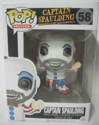 Funko Pop Movies 58 Captain Spaulding From The Classic Rob Zombie Horror Film