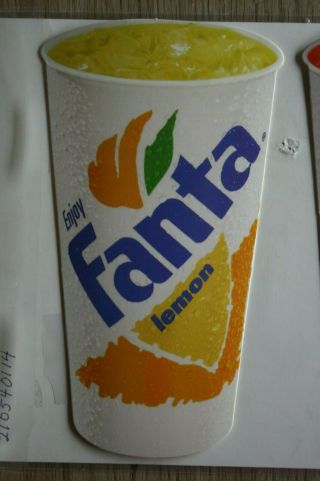 Fanta Soda Advertisement 80 ' s or 90 ' s Point of advertisement RARE NOS Soda 3