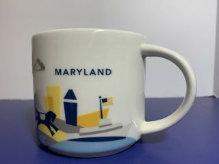 Starbucks Maryland You Are Here Collectors Mug 14 Oz Coffee Tea Cup