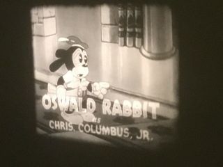 16mm Walter Lantz Cartoon Oswald Rabbit Christopher Columbus,  Jr.  Sound 3