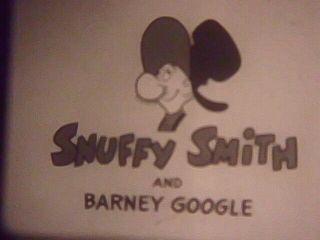 Snuffy Smith In Barney Deals The Cars 16mm Cartoon 400 