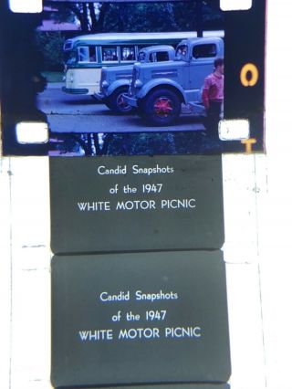 16mm Silent Kodachrome/b&w Home Movie White Motor Picnic &amusements 1947 400”