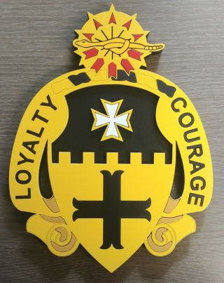 8 " Us Army 5th Cavalry Regiment " Black Knights " Distinctive Unit Insignia Crest