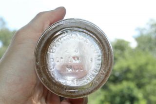 Greenville Mississippi Barq ' s Root Beer Art Deco Embossed Bottle Miss MS Rare 3