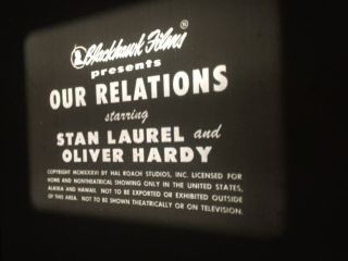 16mm B&W SOUND FEATURE - Laurel & Hardy “OUR RELATIONS” (1936) 3