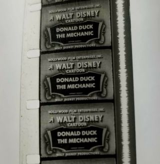 16mm Castle Film Walt Disney Mickey Mouse Donald Duck Frosty Snowman Jingle Bell