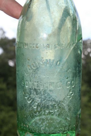 1922 Louisville Bottling Co.  Circle Slug Bottle Mississippi Miss Ms Root 22 Rare