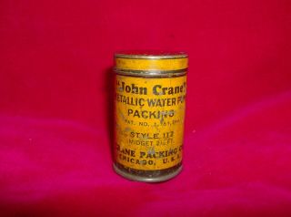 Vintage John Crane Tin Metallic Water Pump Packing W/partial Origianal Packing