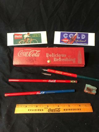 1930s Coca - Cola Pencil Box.