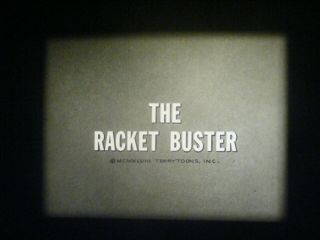 16mm Sound Film - Mighty Mouse In " The Racket Buster " - B/w Tv Print