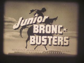 16 Mm B & W Sound 368 Castle Films Junior Bronc Busters 1952
