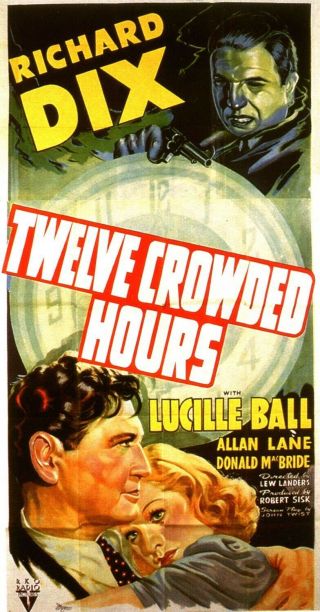 16mm B&w Sound Feature - “twelve Crowded Hours” - Crime 2x1600’ Reels Orig.  1939
