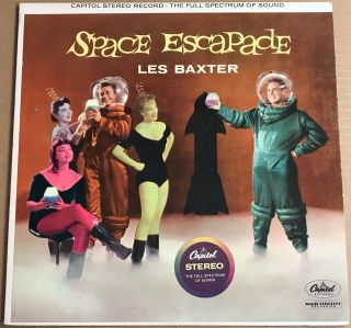 Les Baxter - Space Escapade 1958 Capitol St - 968 Stereo Lp Space Age Exotica Nm -