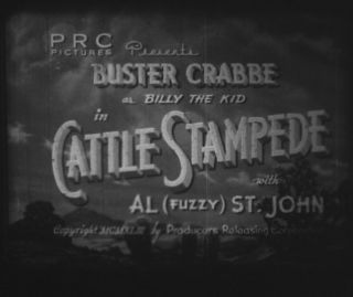 16mm Film Cattle Stampede (1943) Buster Crabbe As Billy The Kid Glenn Strange Pd