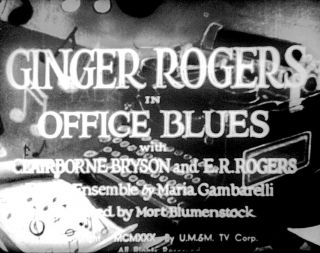 16mm Sound Musical Office Blues Ginger Rogers Paramount Short