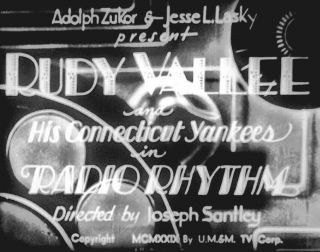 16mm Sound Musical Rudy Vallee Paramount Short