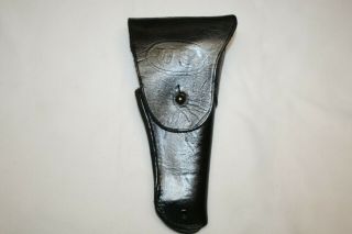 Us Army Black M1916 Holster For A 1911 Colt 45 Auto Made By Bolen Lea.  Prod.  4