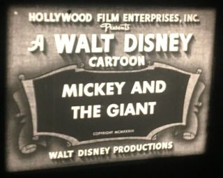 16mm Sound Cartoon: Mickey Mouse In “mickey And The Giant” (1933)