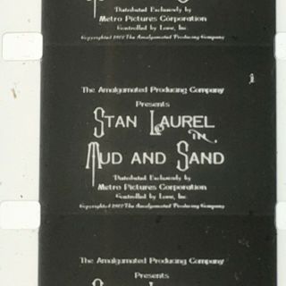 16mm Film Mud And Sand Stan Laurel Valentino Spoof Near