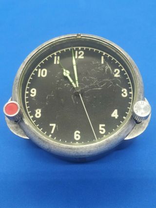 Item Mig 29 Russian Soviet Air Force Aircraft Cabin Clock Watch 122 Chs Ser